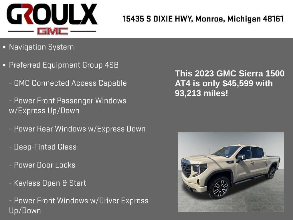 used 2023 GMC Sierra 1500 car, priced at $45,599