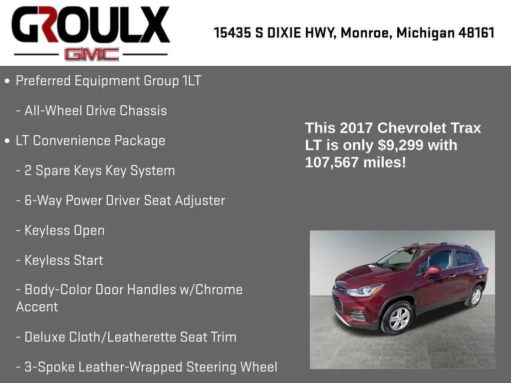 used 2017 Chevrolet Trax car, priced at $9,199