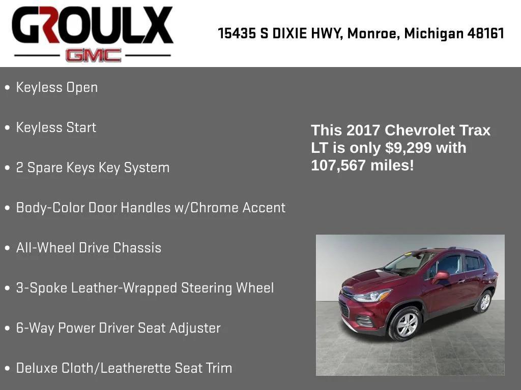 used 2017 Chevrolet Trax car, priced at $9,199