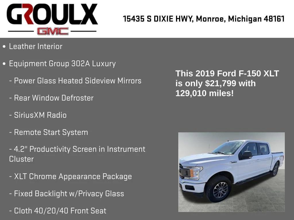 used 2019 Ford F-150 car, priced at $21,299
