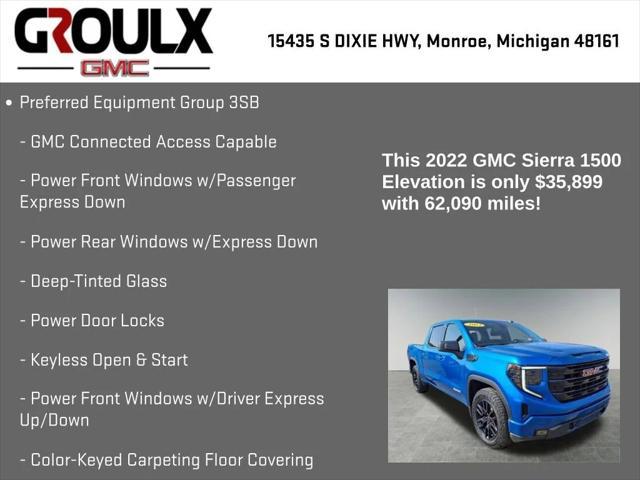 used 2022 GMC Sierra 1500 car, priced at $35,899