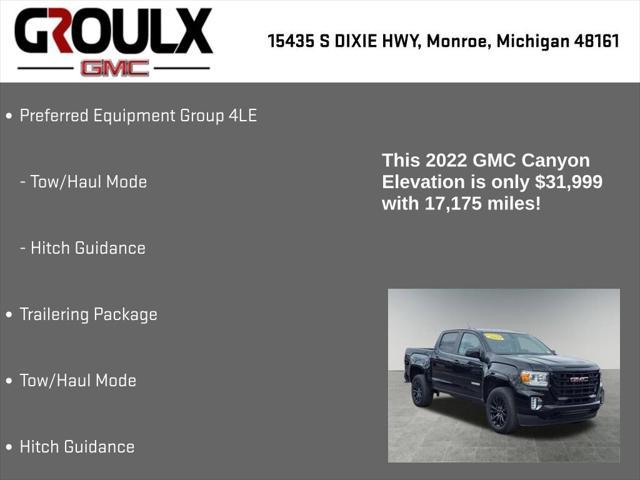 used 2022 GMC Canyon car, priced at $31,999
