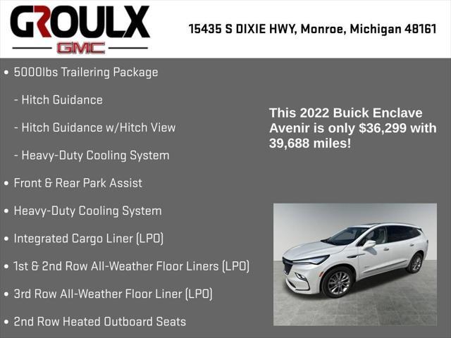 used 2022 Buick Enclave car, priced at $36,299