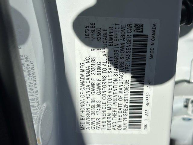 new 2026 Honda Civic car, priced at $26,187