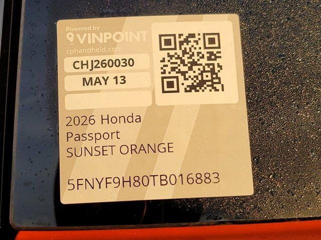 new 2026 Honda Passport car, priced at $50,027