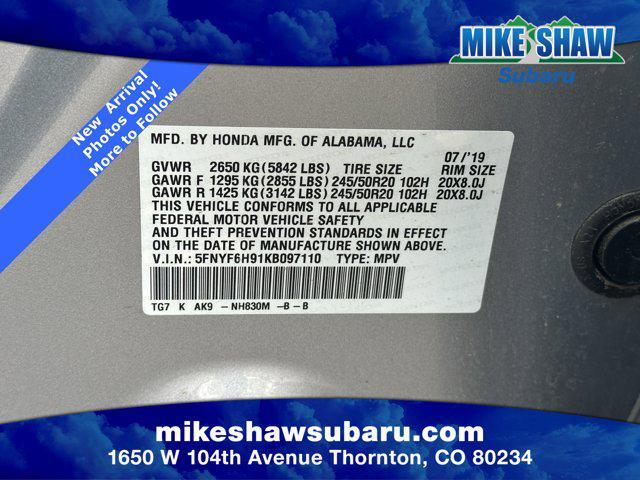 used 2019 Honda Pilot car, priced at $25,559