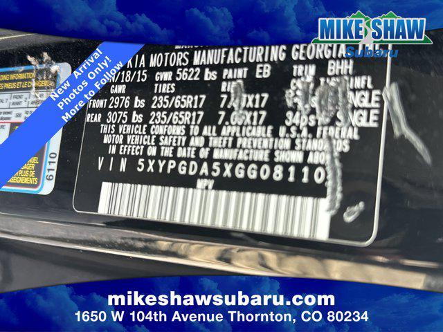 used 2016 Kia Sorento car, priced at $11,496