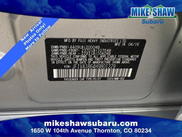 used 2017 Subaru WRX car, priced at $15,232