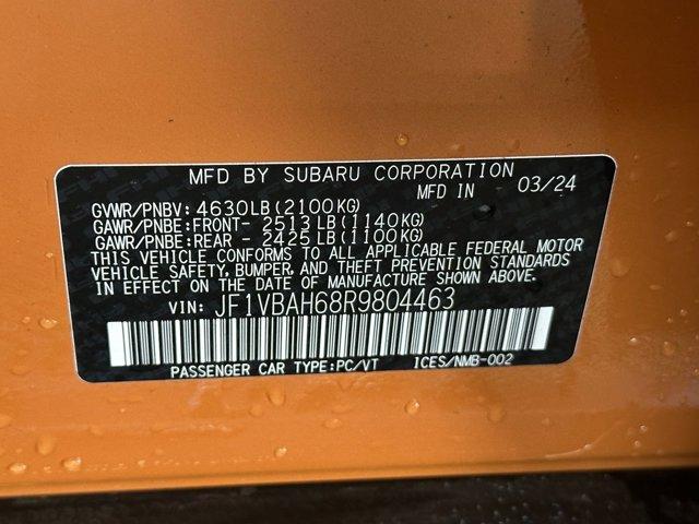new 2024 Subaru WRX car, priced at $36,169