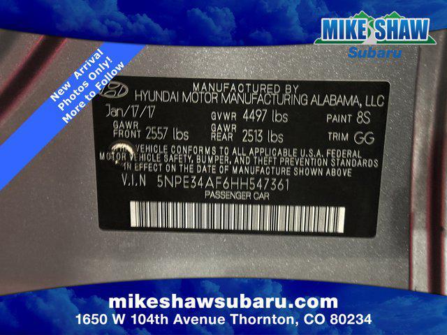 used 2017 Hyundai Sonata car, priced at $12,930