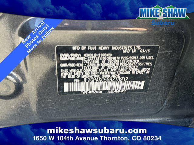 used 2016 Subaru Crosstrek car, priced at $13,781