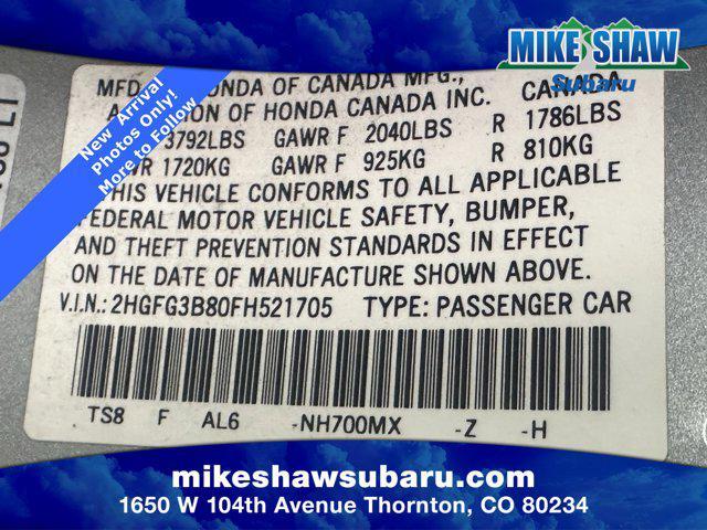 used 2015 Honda Civic car, priced at $9,366