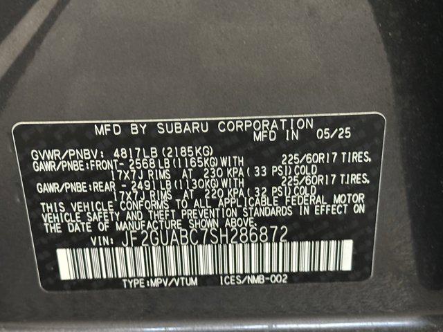 new 2025 Subaru Crosstrek car, priced at $28,697