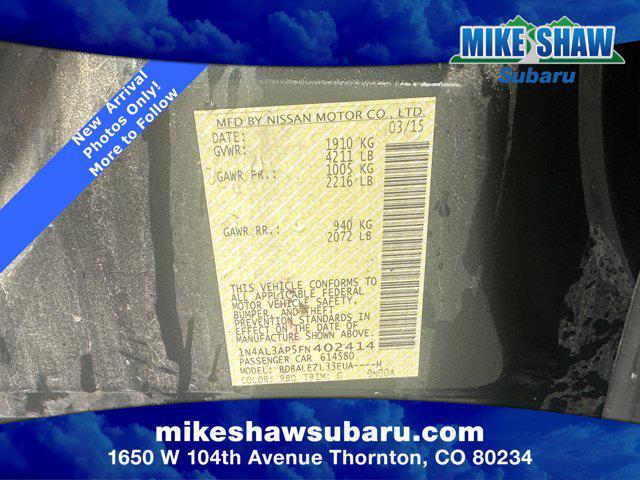 used 2015 Nissan Altima car, priced at $10,730