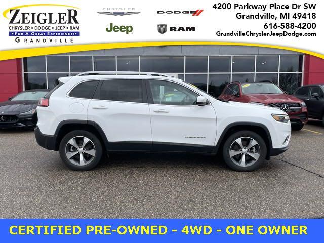used 2021 Jeep Cherokee car, priced at $27,250