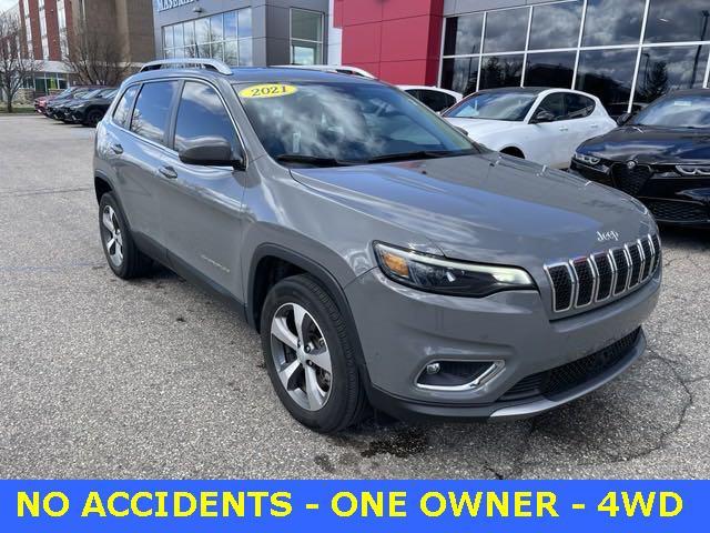 used 2021 Jeep Cherokee car, priced at $28,500