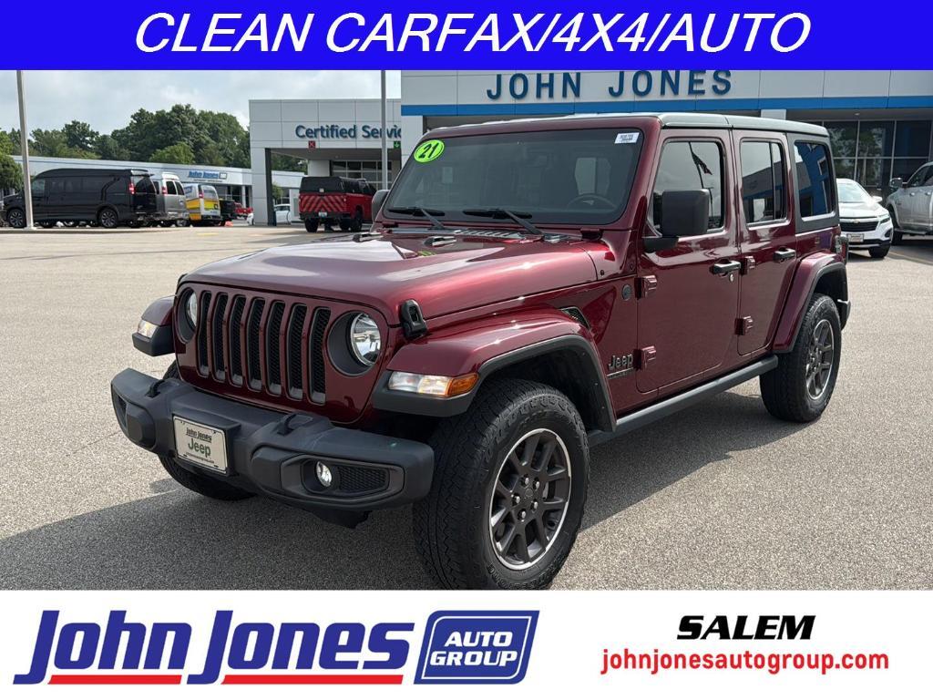 used 2021 Jeep Wrangler Unlimited car, priced at $31,845