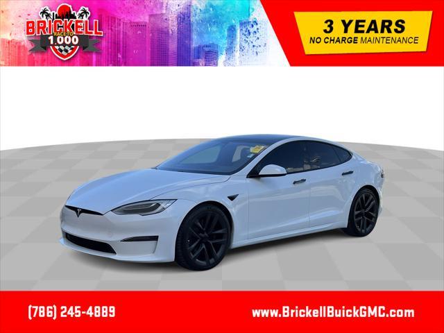 used 2021 Tesla Model S car, priced at $69,969