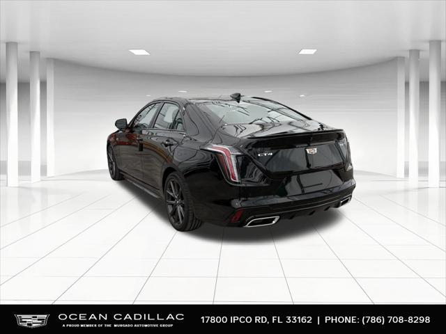 new 2025 Cadillac CT4 car, priced at $42,090