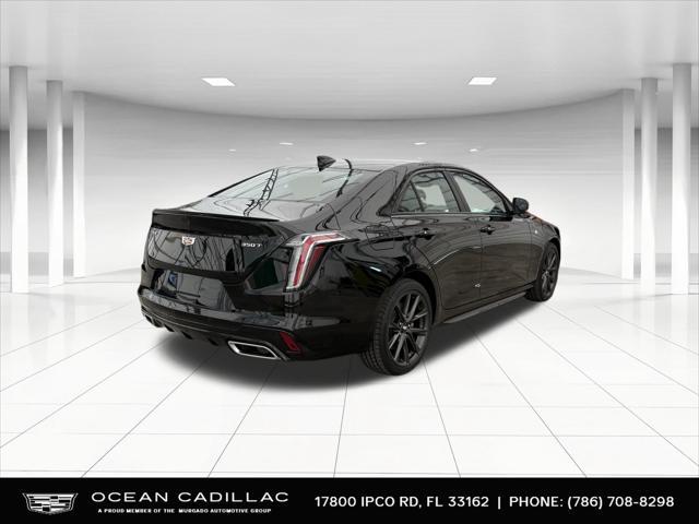 new 2025 Cadillac CT4 car, priced at $42,090