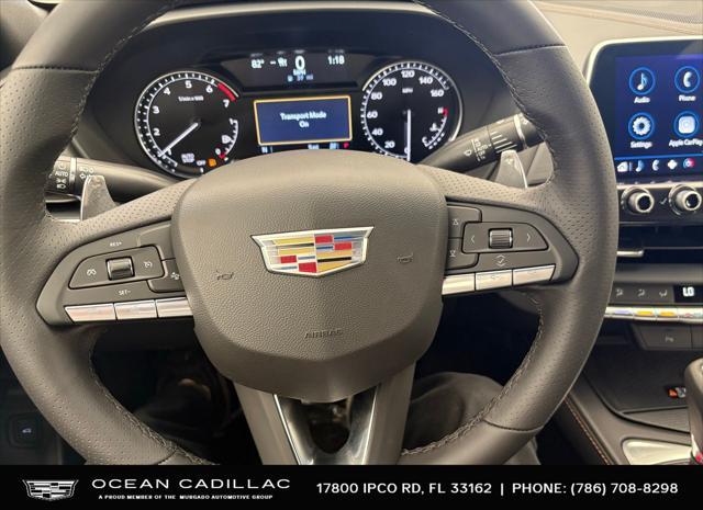 new 2025 Cadillac CT4 car, priced at $42,090