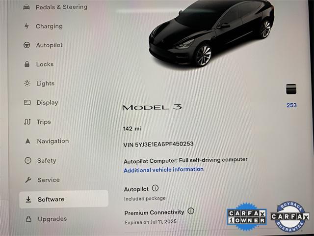 used 2023 Tesla Model 3 car, priced at $27,996