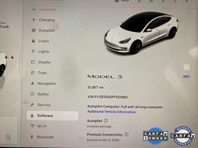 used 2023 Tesla Model 3 car, priced at $26,496