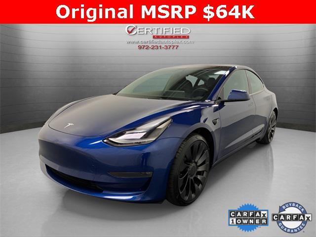 used 2022 Tesla Model 3 car, priced at $31,996