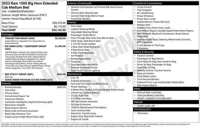 used 2023 Ram 1500 car, priced at $30,564