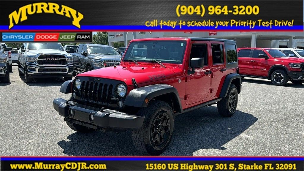 used 2017 Jeep Wrangler Unlimited car, priced at $18,499