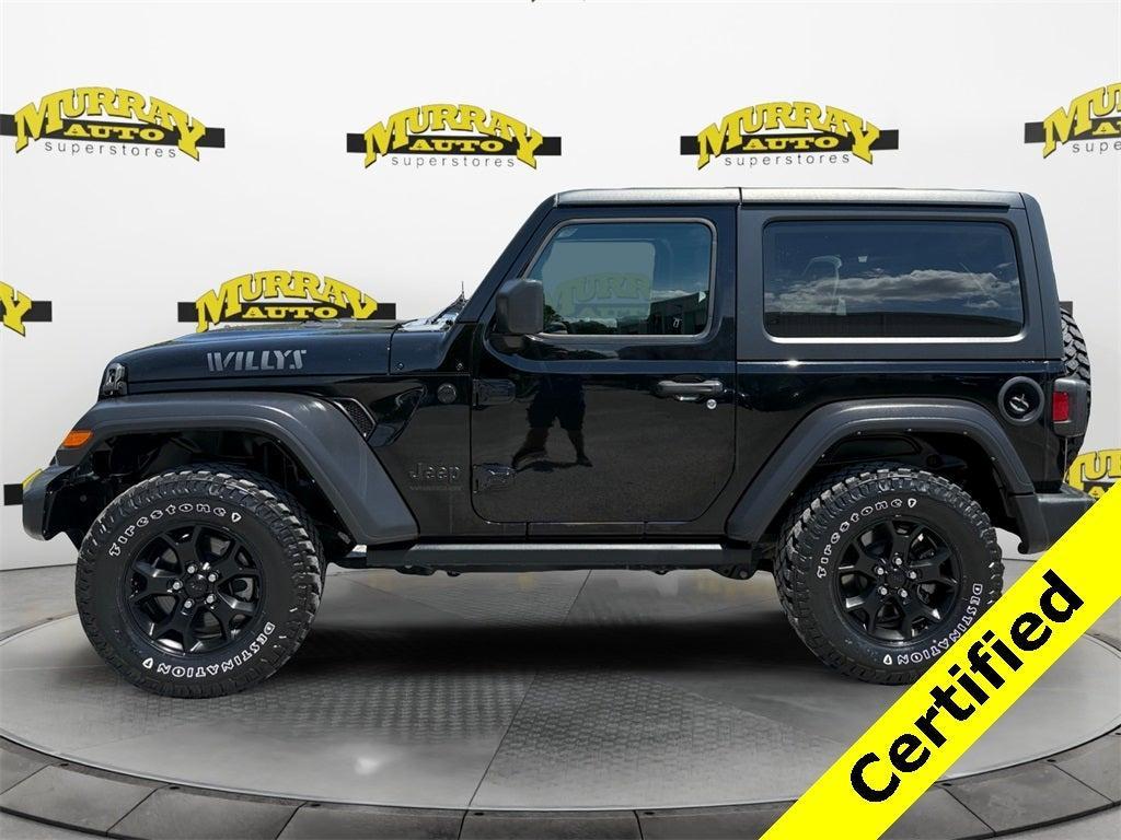 used 2021 Jeep Wrangler car, priced at $25,435