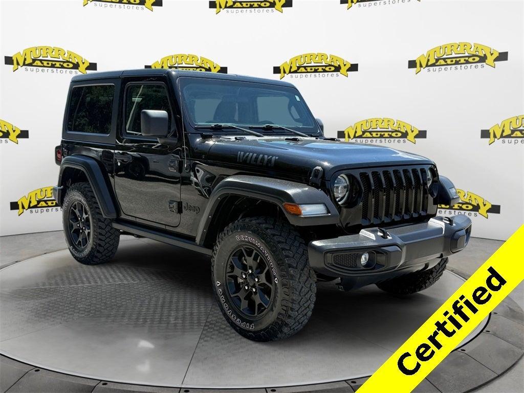 used 2021 Jeep Wrangler car, priced at $25,435