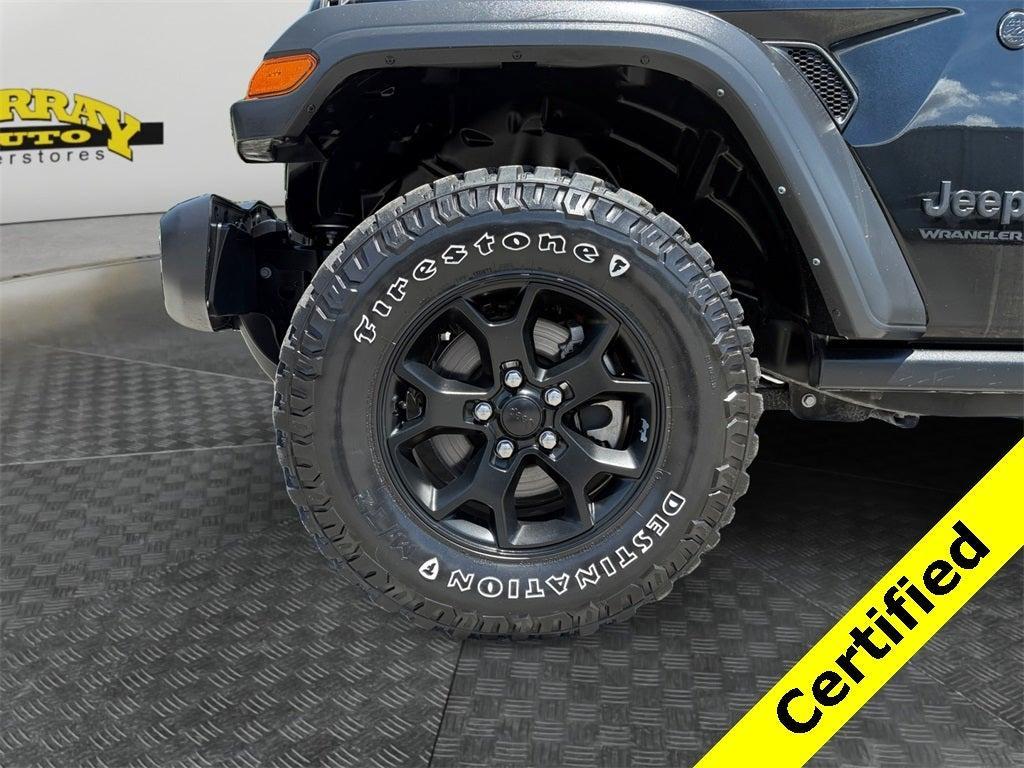 used 2021 Jeep Wrangler car, priced at $25,435