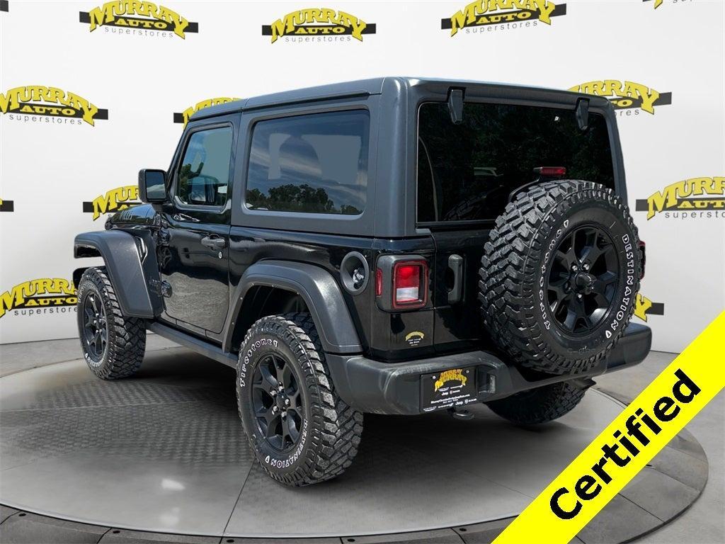 used 2021 Jeep Wrangler car, priced at $25,435