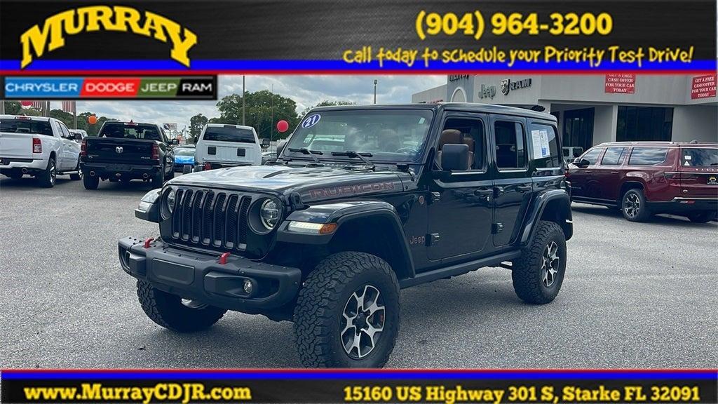 used 2021 Jeep Wrangler Unlimited car, priced at $34,750