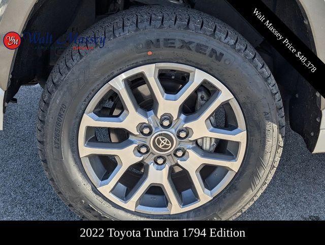 used 2022 Toyota Tundra car, priced at $48,378