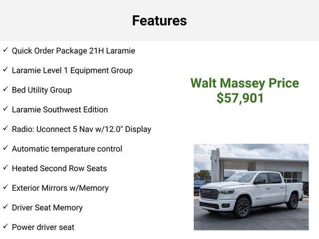 new 2025 Ram 1500 car, priced at $57,901