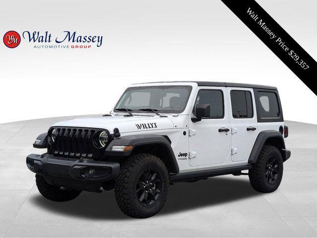 used 2021 Jeep Wrangler Unlimited car, priced at $29,357