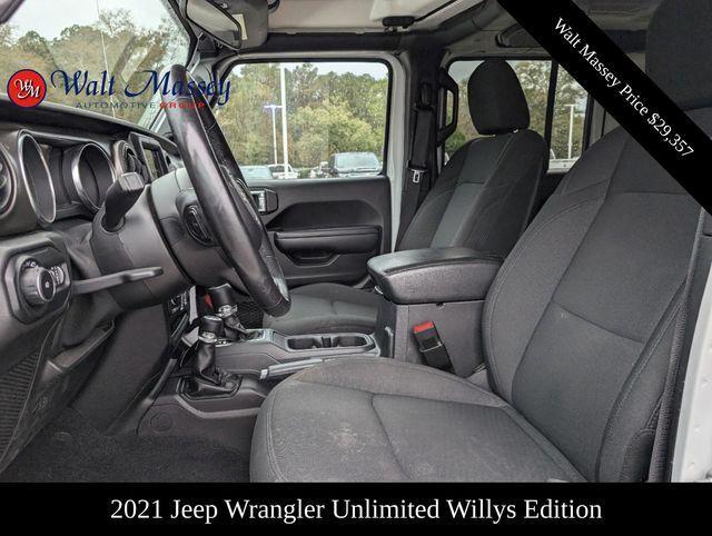 used 2021 Jeep Wrangler Unlimited car, priced at $29,357