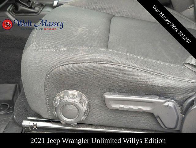 used 2021 Jeep Wrangler Unlimited car, priced at $29,357