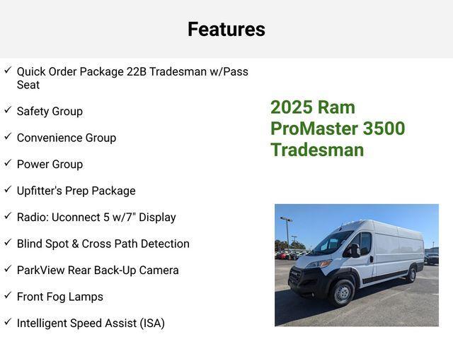 new 2025 Ram ProMaster 3500 car, priced at $57,010