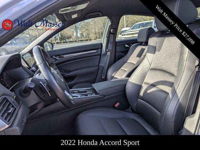 used 2022 Honda Accord car, priced at $27,098