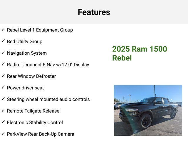 new 2025 Ram 1500 car, priced at $59,522