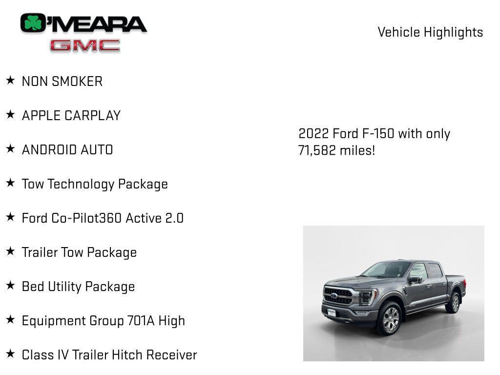 used 2022 Ford F-150 car, priced at $45,565