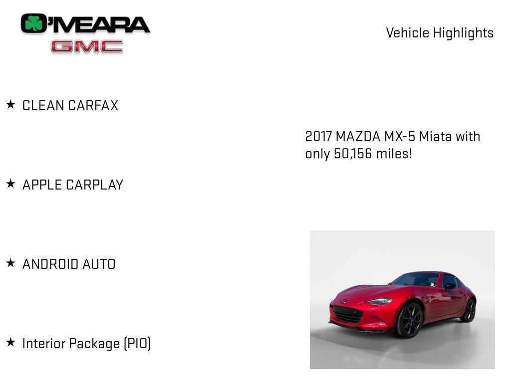 used 2017 Mazda MX-5 Miata RF car, priced at $19,823