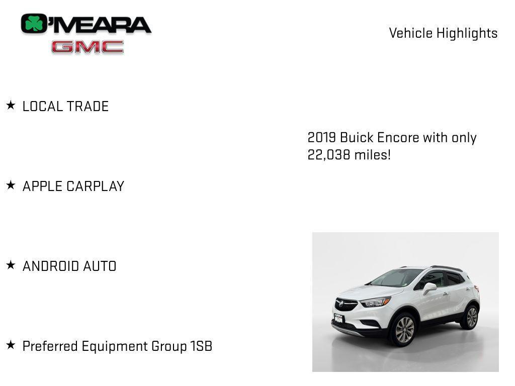 used 2019 Buick Encore car, priced at $16,725
