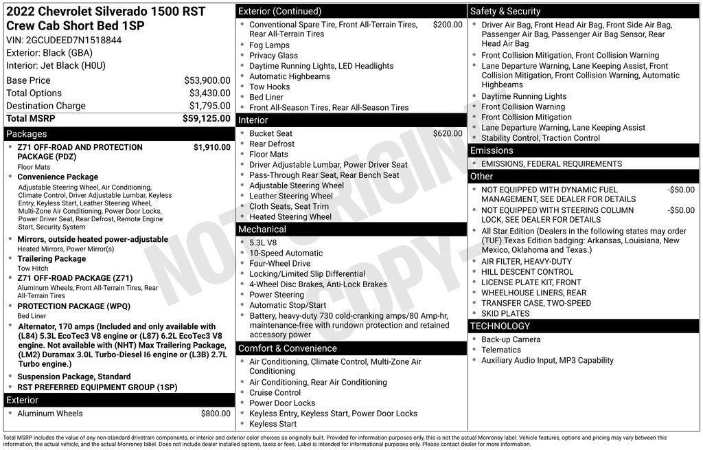 used 2022 Chevrolet Silverado 1500 car, priced at $42,387