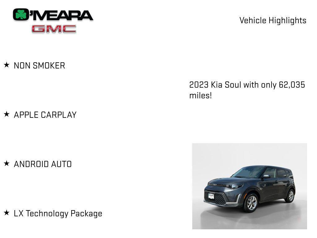 used 2023 Kia Soul car, priced at $16,810