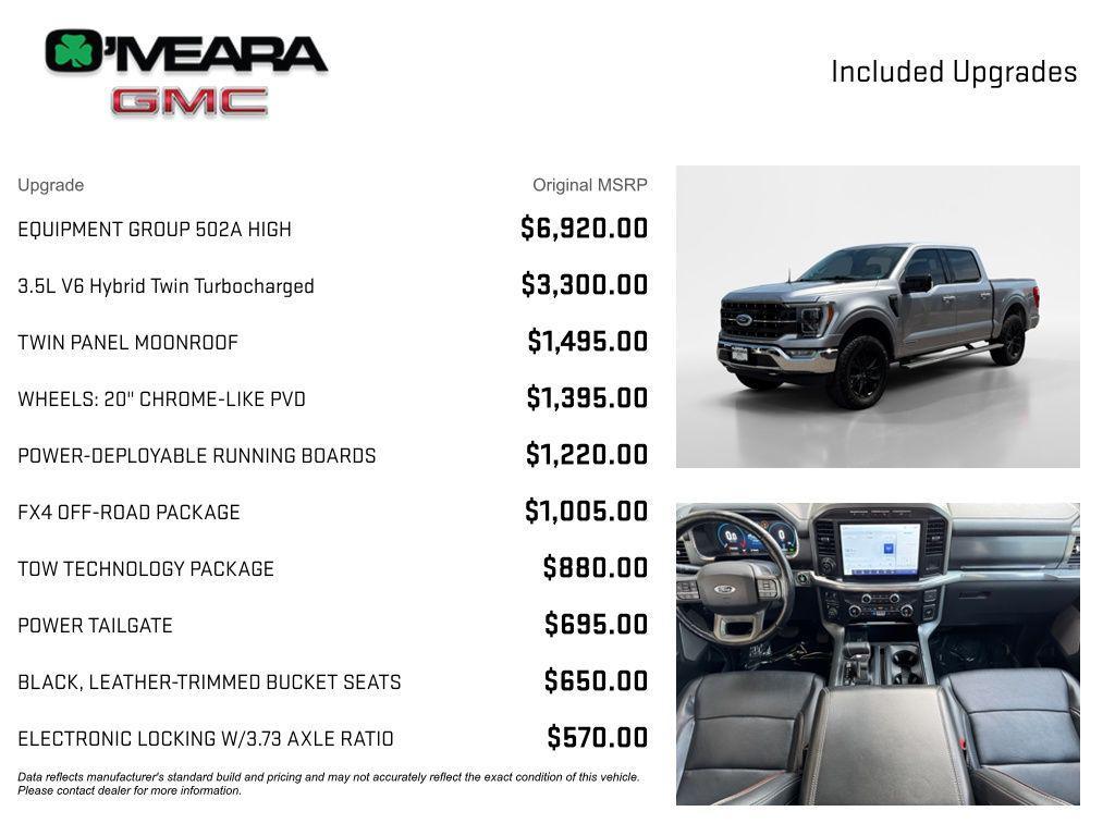 used 2021 Ford F-150 car, priced at $39,938