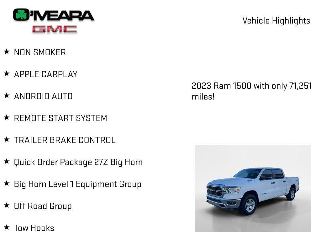 used 2023 Ram 1500 car, priced at $31,442